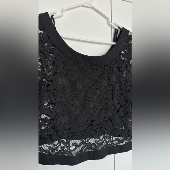 BCBGeneration Lace Crop Top Blouse - Picture 3 of 4